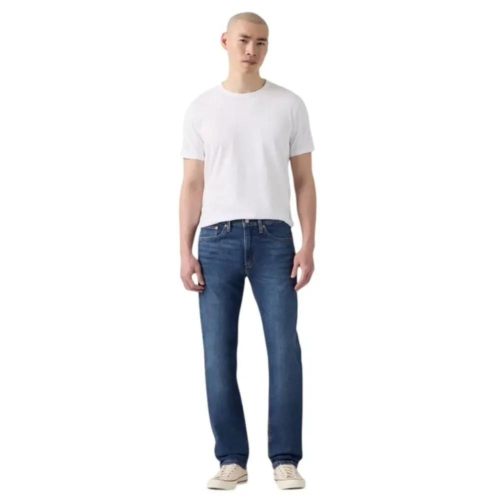Levi's Men's Around The Corner Blue Dark Wash 505 Jeans